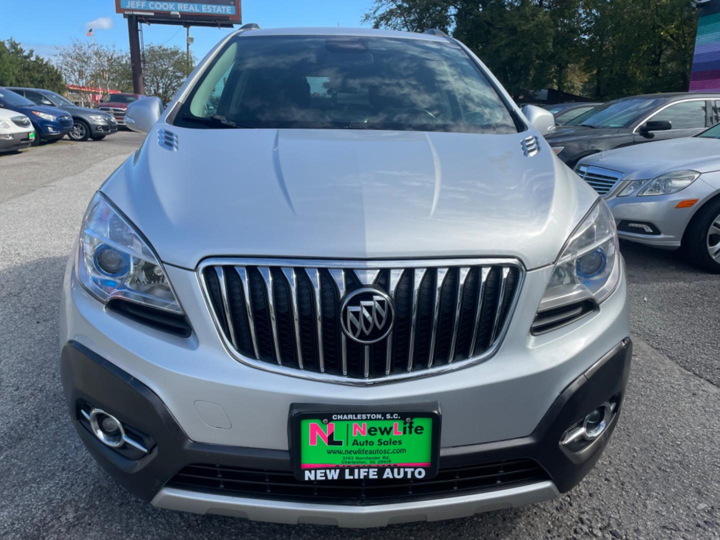 2015 SILVER BUICK ENCORE (KL4CJCSB6FB) with an 1.4L engine, Automatic transmission, located at 5103 Dorchester Rd., Charleston, SC, 29418-5607, (843) 767-1122, 36.245171, -115.228050 - Photo#1