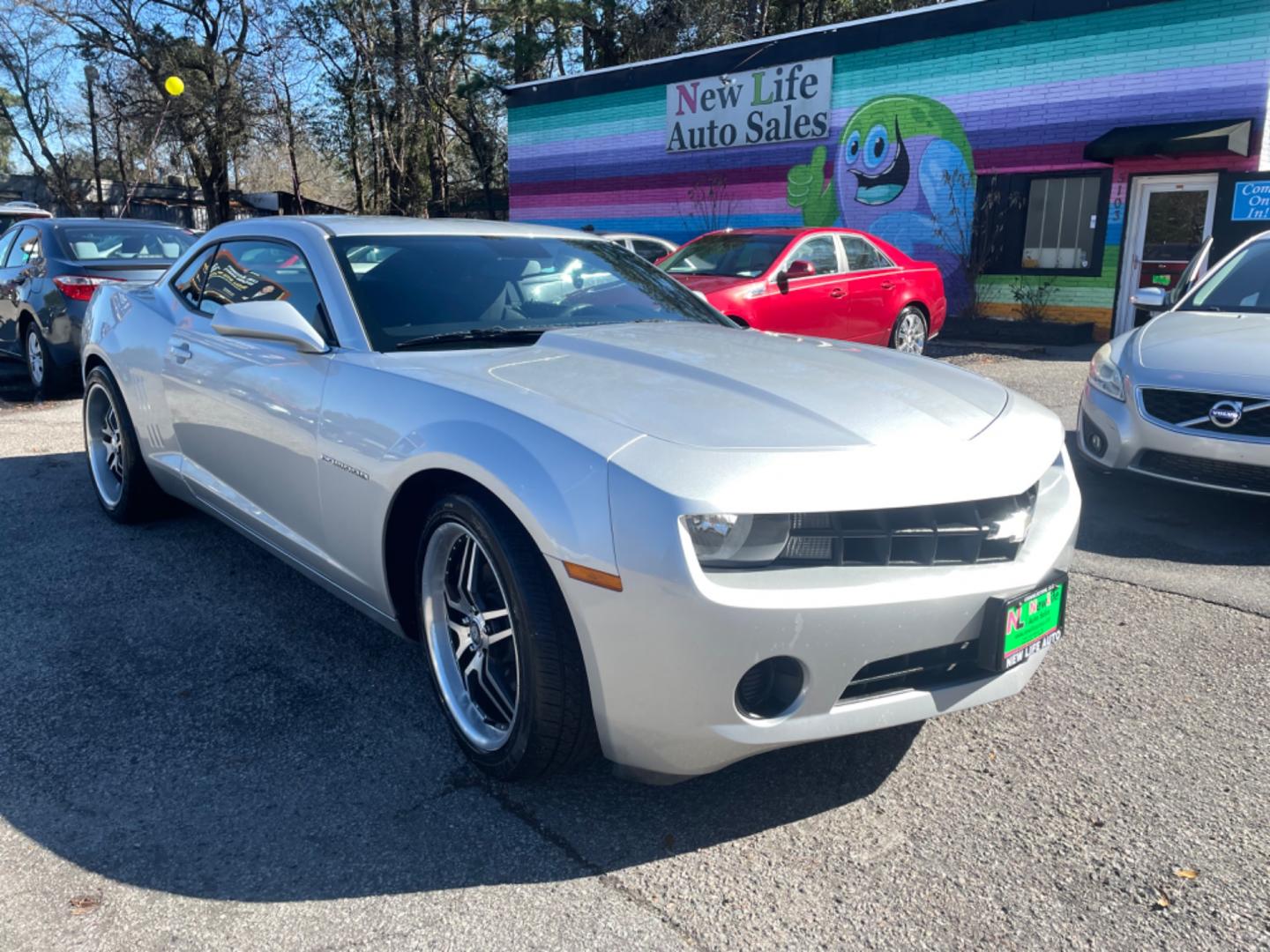 2012 SILVER CHEVROLET CAMARO LS (2G1FE1E30C9) with an 3.6L engine, 6-Speed Manual transmission, located at 5103 Dorchester Rd., Charleston, SC, 29418-5607, (843) 767-1122, 36.245171, -115.228050 - Clean Interior with CD/AUX/Sat/Bluetooth, Power Windows, Power Locks, Power Mirrors, Keyless Entry, Alloy Wheels. Only 90k miles! Located at New Life Auto Sales! 2023 WINNER for Post & Courier's Charleston's Choice Pre-owned Car Dealer AND 2018-2024 Top 5 Finalist for Charleston City Paper's BEST - Photo#0