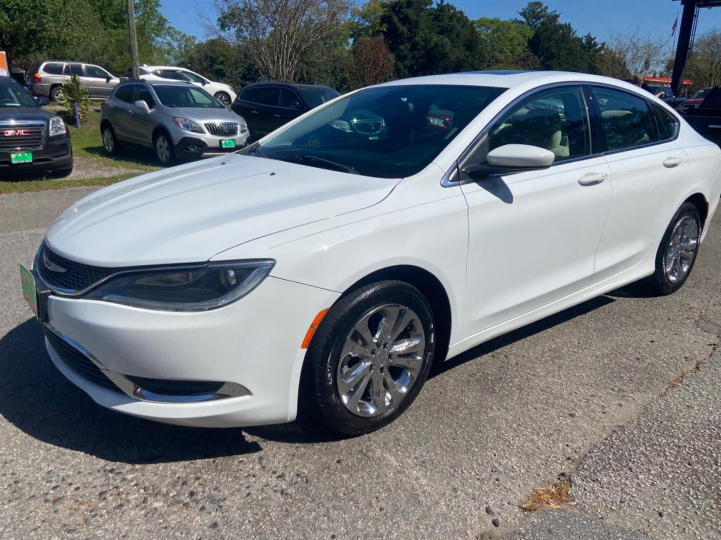 2016 WHITE CHRYSLER 200 LIMITED (1C3CCCAB1GN) with an 2.4L engine, Automatic transmission, located at 5103 Dorchester Rd., Charleston, SC, 29418-5607, (843) 767-1122, 36.245171, -115.228050 - Photo#1