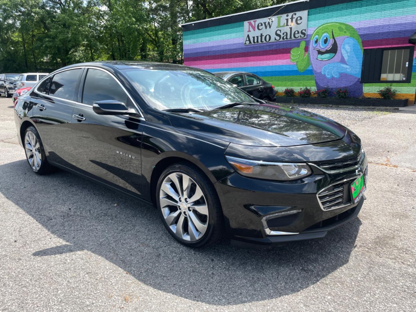 2017 BLACK CHEVROLET MALIBU PREMIER (1G1ZH5SX1HF) with an 2.0L engine, Automatic transmission, located at 5103 Dorchester Rd., Charleston, SC, 29418-5607, (843) 767-1122, 36.245171, -115.228050 - Gorgeous and Comfortable & Sleek interior with Leather, Panoramic Sunroof, Navigation, Backup Camera, Bose Sound System with AUX/Bluetooth, Dual Climate Control, Power Everything (windows, locks, seats, mirrors), Heated/Cooled/Memory Seating, Push Button Start, Keyless Entry, Alloy Wheels. Local Tra - Photo#0