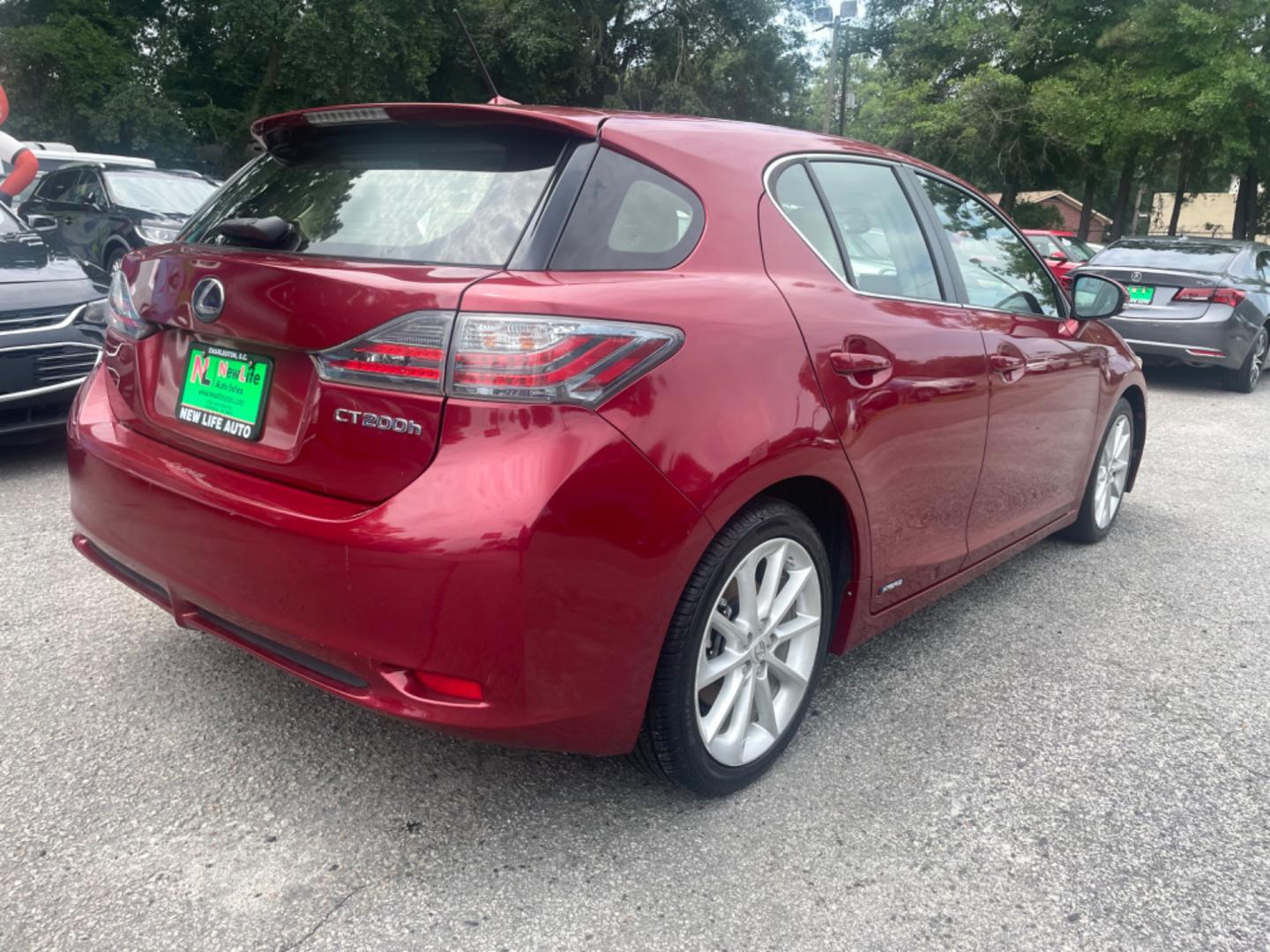 2013 RED LEXUS CT 200 (JTHKD5BH3D2) with an 1.8L engine, Automatic transmission, located at 5103 Dorchester Rd., Charleston, SC, 29418-5607, (843) 767-1122, 36.245171, -115.228050 - Photo#5