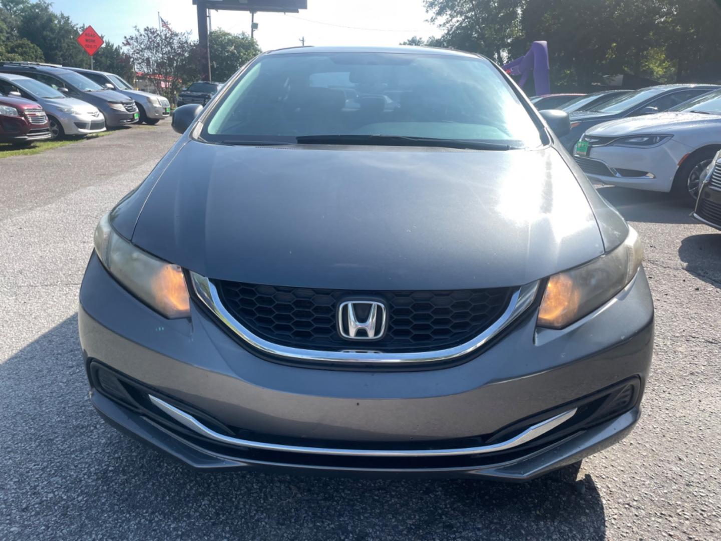 2013 GRAY HONDA CIVIC HF (2HGFB2F65DH) with an 1.8L engine, Automatic transmission, located at 5103 Dorchester Rd., Charleston, SC, 29418-5607, (843) 767-1122, 36.245171, -115.228050 - Photo#1