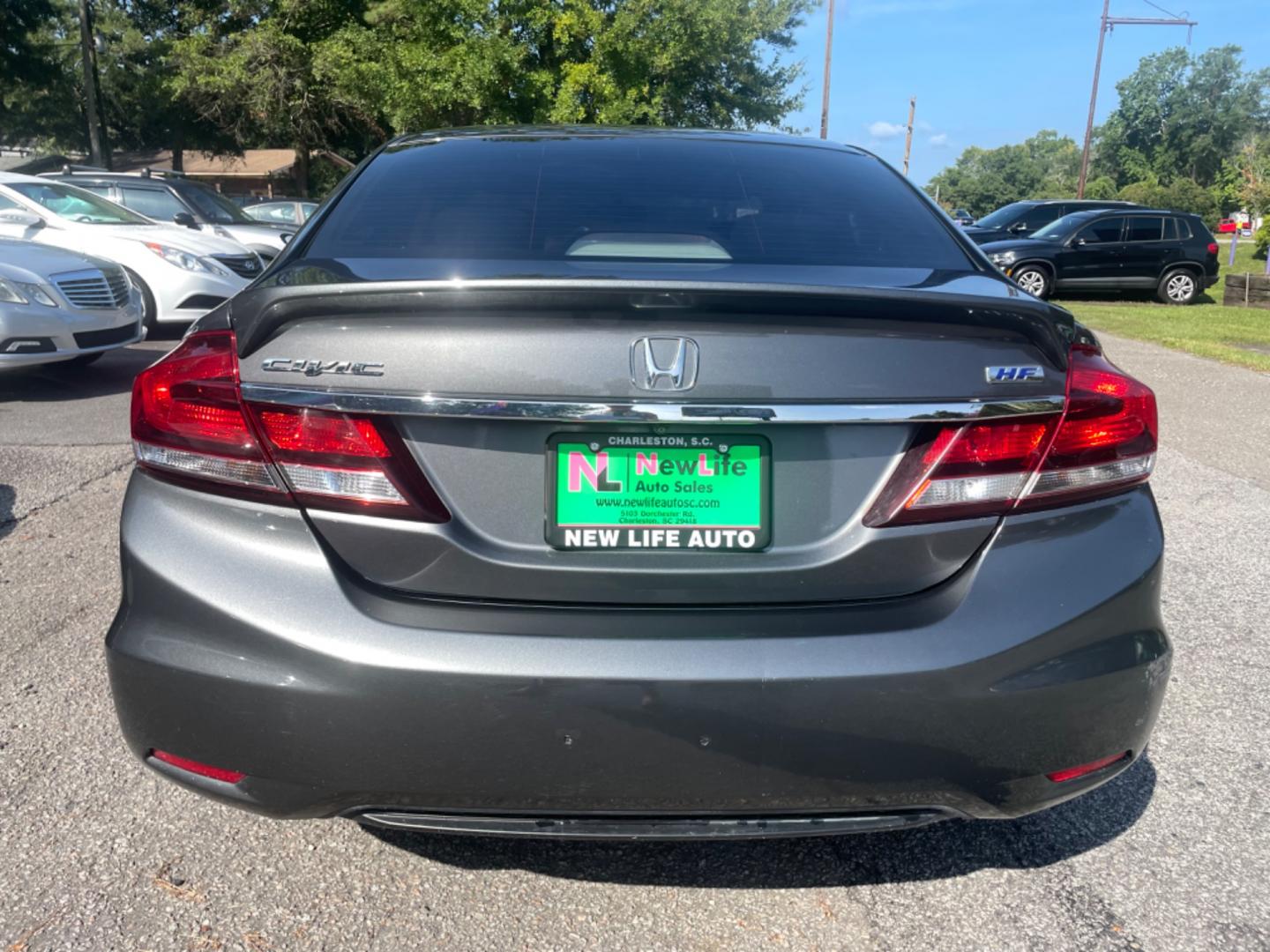 2013 GRAY HONDA CIVIC HF (2HGFB2F65DH) with an 1.8L engine, Automatic transmission, located at 5103 Dorchester Rd., Charleston, SC, 29418-5607, (843) 767-1122, 36.245171, -115.228050 - Photo#5