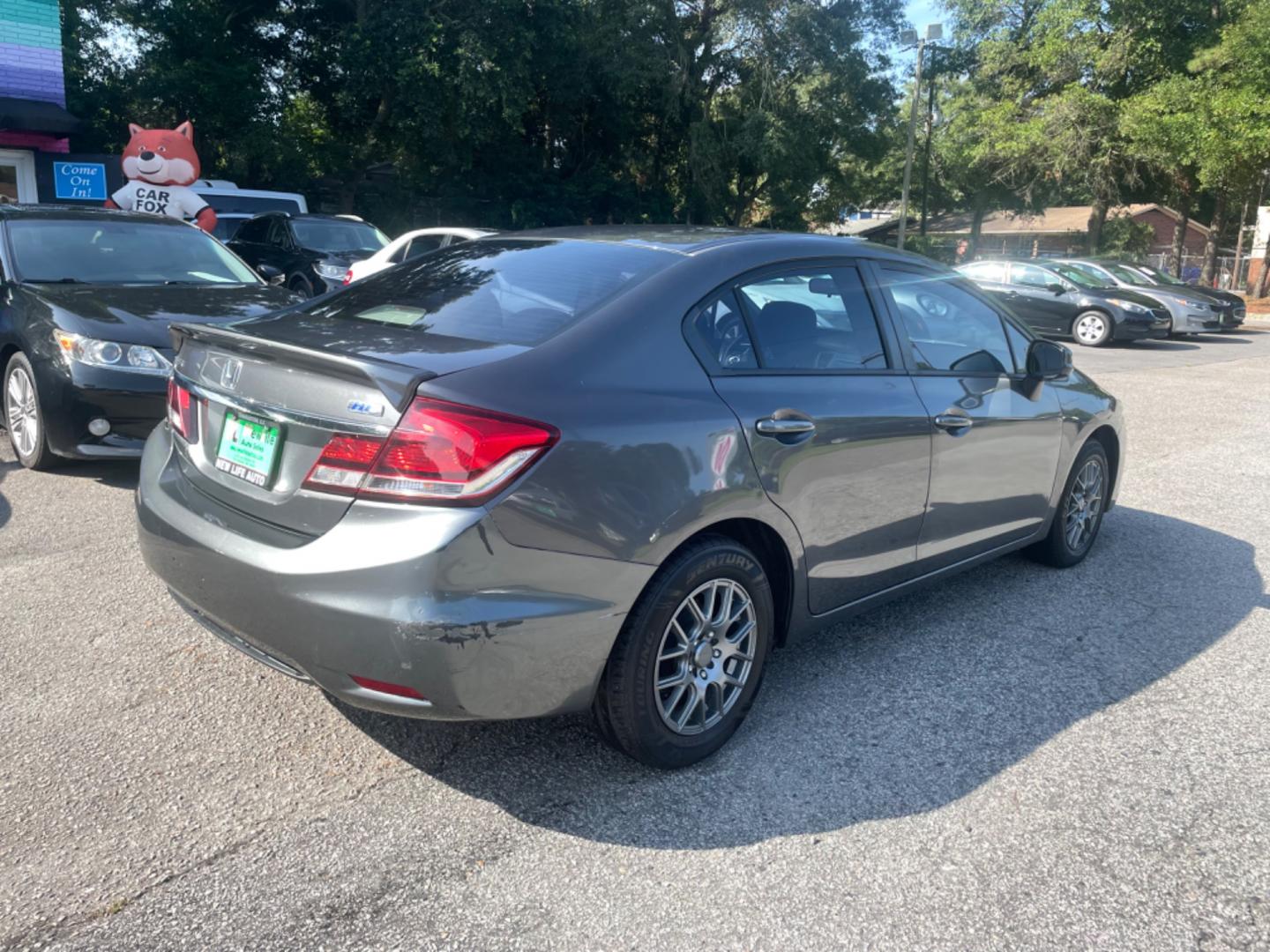 2013 GRAY HONDA CIVIC HF (2HGFB2F65DH) with an 1.8L engine, Automatic transmission, located at 5103 Dorchester Rd., Charleston, SC, 29418-5607, (843) 767-1122, 36.245171, -115.228050 - Photo#6