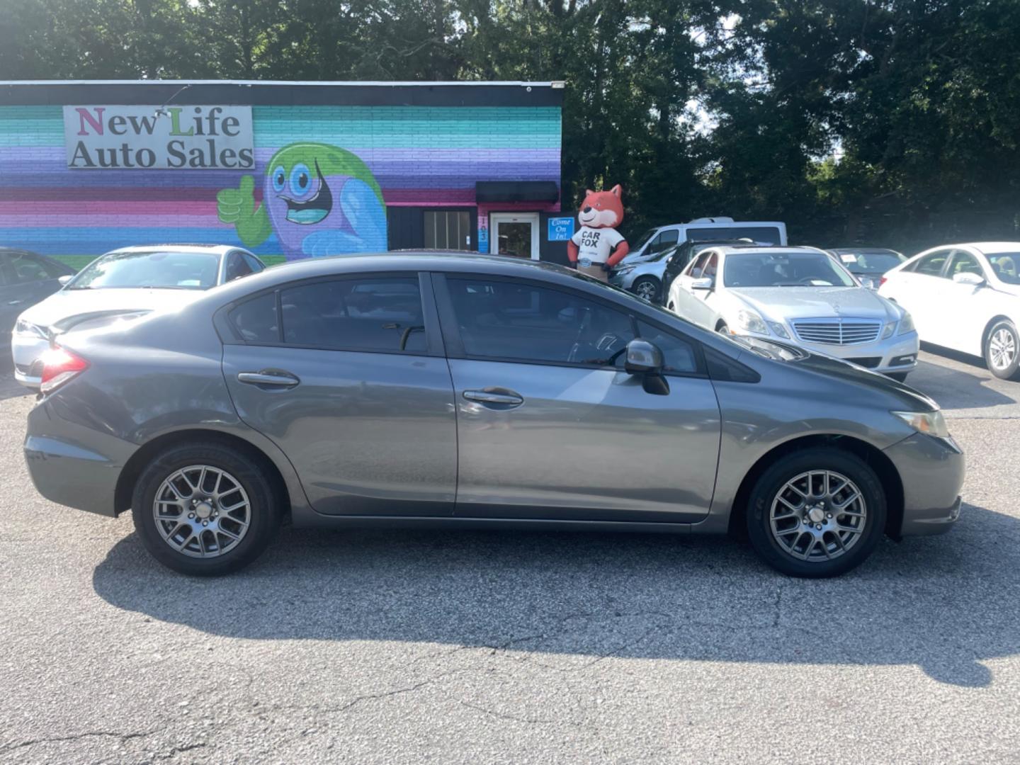 2013 GRAY HONDA CIVIC HF (2HGFB2F65DH) with an 1.8L engine, Automatic transmission, located at 5103 Dorchester Rd., Charleston, SC, 29418-5607, (843) 767-1122, 36.245171, -115.228050 - Photo#7