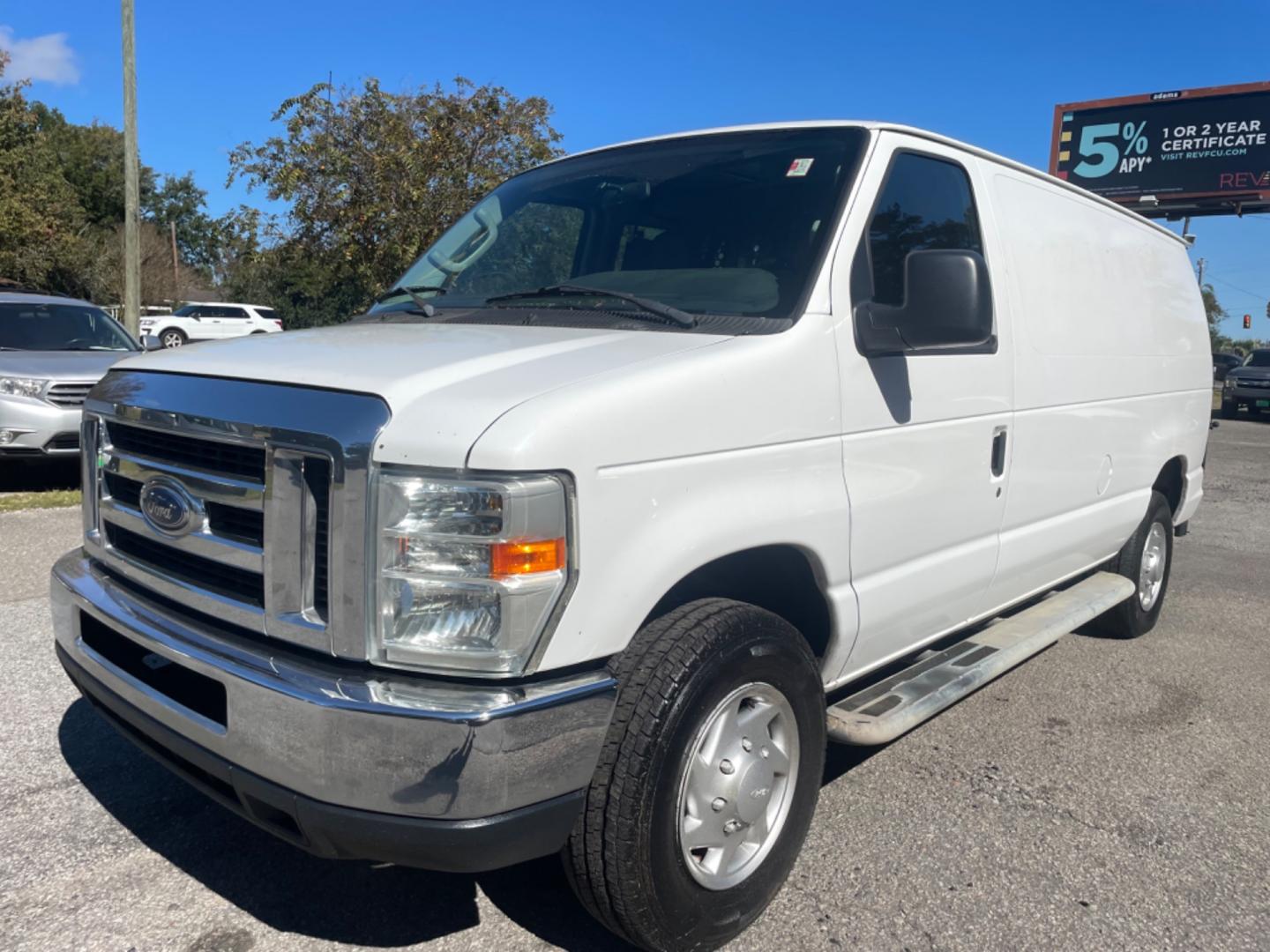 2011 WHITE FORD ECONOLINE E250 VAN (1FTNE2EW7BD) with an 4.6L engine, Automatic transmission, located at 5103 Dorchester Rd., Charleston, SC, 29418-5607, (843) 767-1122, 36.245171, -115.228050 - Photo#2