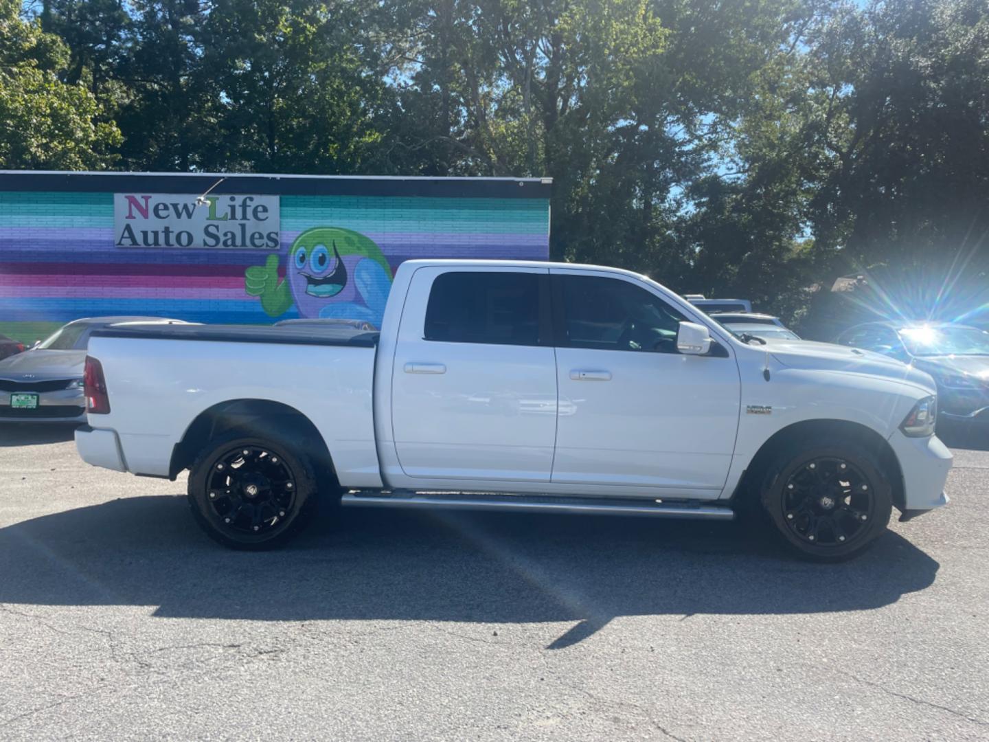 2015 WHITE RAM 1500 SPORT (1C6RR6MTXFS) with an 5.7L engine, Automatic transmission, located at 5103 Dorchester Rd., Charleston, SC, 29418-5607, (843) 767-1122, 36.245171, -115.228050 - Spacious Interior with Navigation, Backup Camera, Blutooth/AUX/Sat, Dual Climate Control, Power Everything (windows, locks, seat, mirrors) Heated Seats, Heated Steering Wheel, All-weather Mats, Push Button Start, Keyless Entry, Running Boards, Hard Bed Cover, Tow Package, Alloy Wheels. Certified One - Photo#7