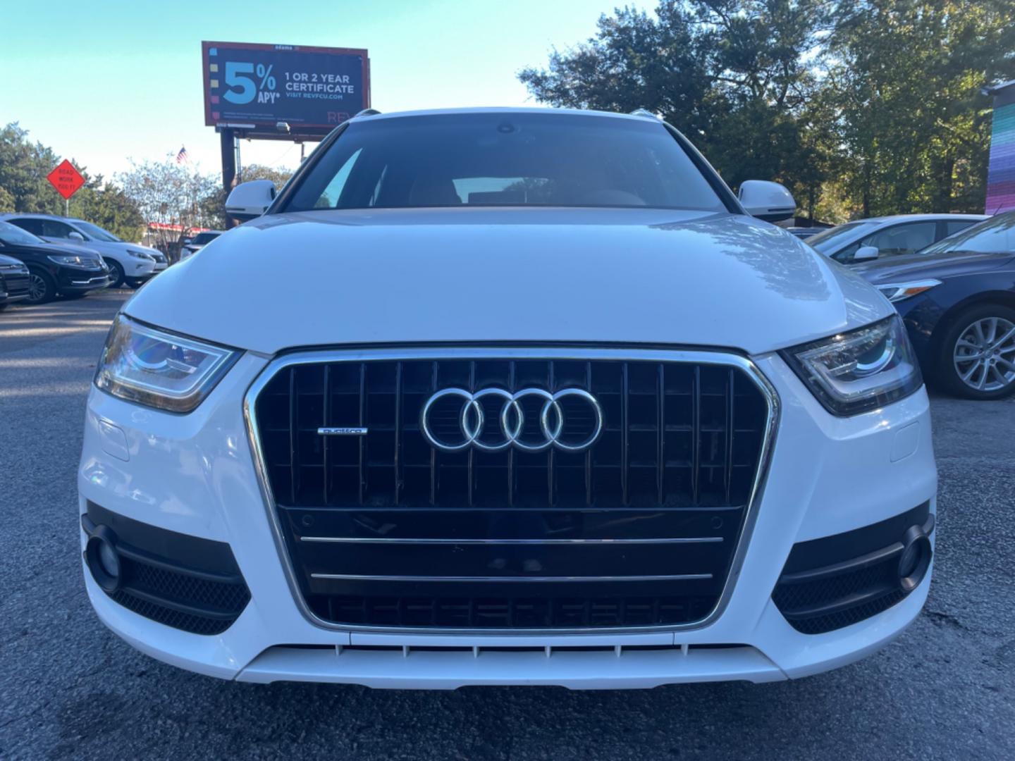 2015 WHITE AUDI Q3 PRESTIGE (WA1GFCFSXFR) with an 2.0L engine, Automatic transmission, located at 5103 Dorchester Rd., Charleston, SC, 29418-5607, (843) 767-1122, 36.245171, -115.228050 - Photo#1