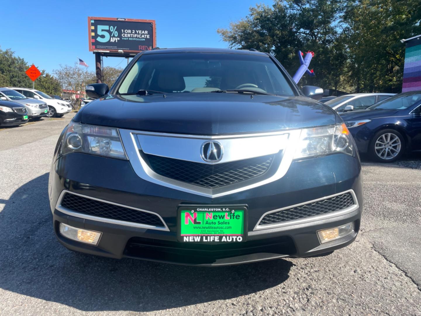 2010 BLUE ACURA MDX TECHNOLOGY (2HNYD2H47AH) with an 3.7L engine, Automatic transmission, located at 5103 Dorchester Rd., Charleston, SC, 29418-5607, (843) 767-1122, 36.245171, -115.228050 - Photo#1