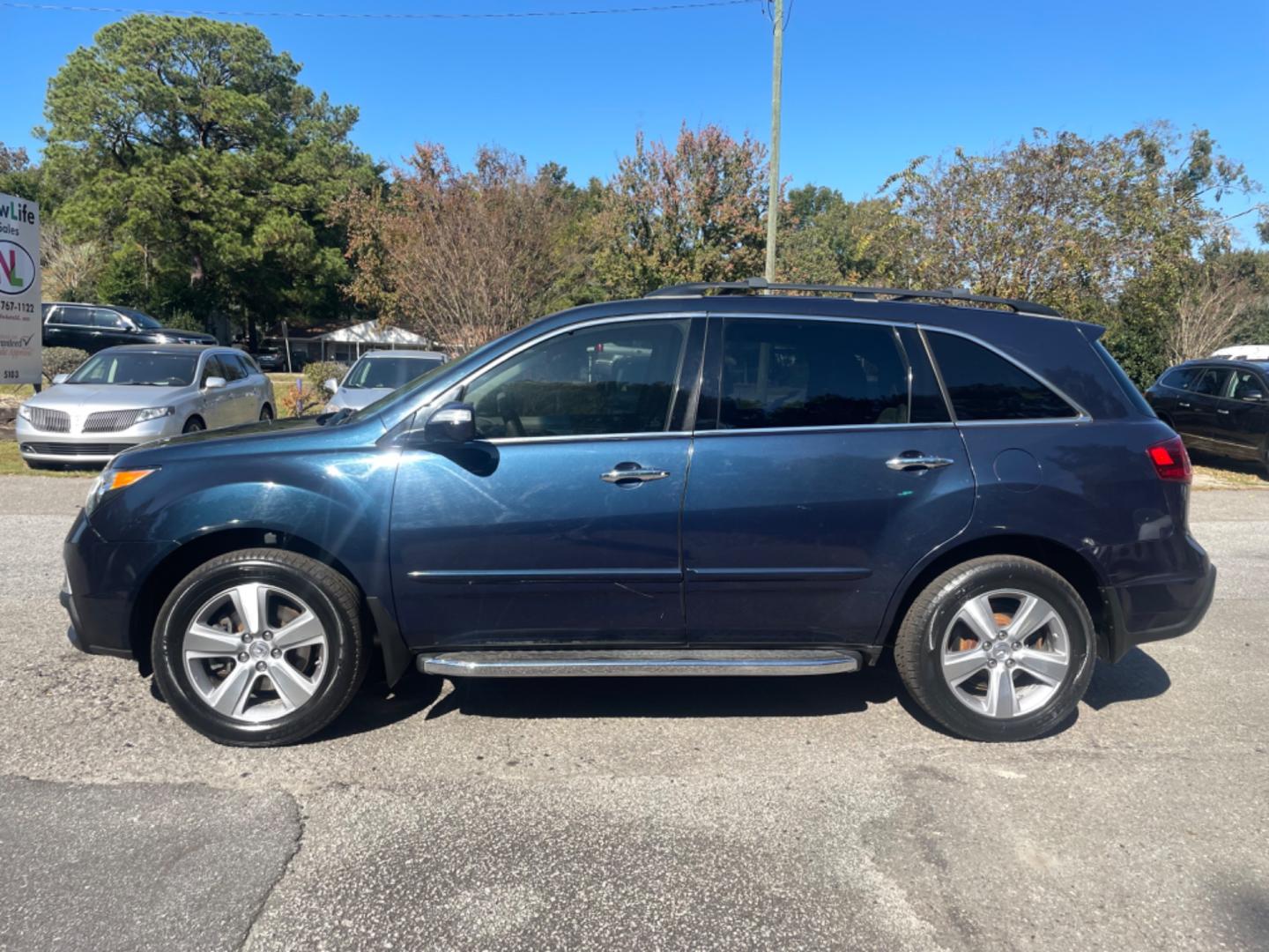 2010 BLUE ACURA MDX TECHNOLOGY (2HNYD2H47AH) with an 3.7L engine, Automatic transmission, located at 5103 Dorchester Rd., Charleston, SC, 29418-5607, (843) 767-1122, 36.245171, -115.228050 - Photo#3