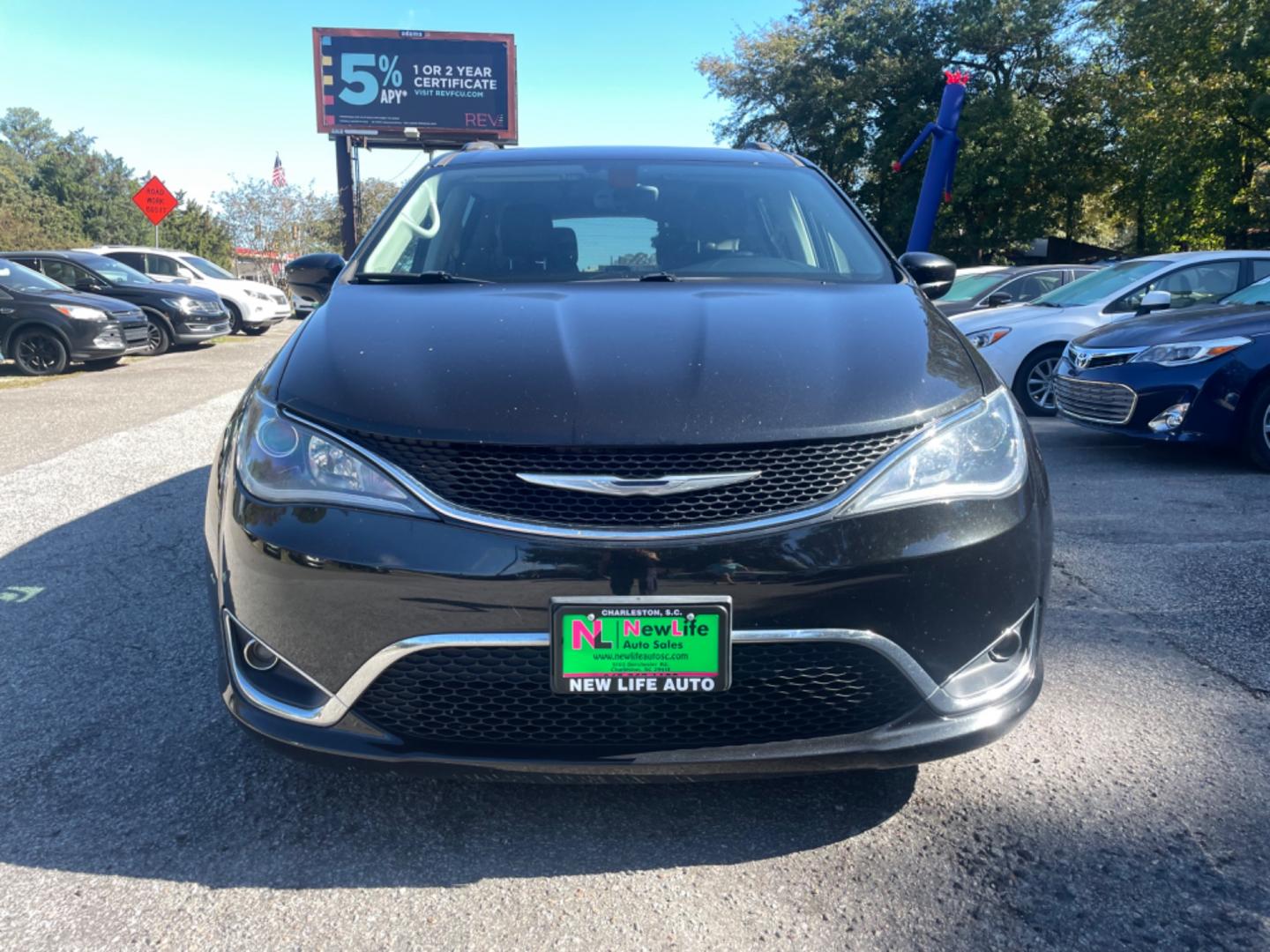 2017 BLACK CHRYSLER PACIFICA TOURING L (2C4RC1BG5HR) with an 3.6L engine, Automatic transmission, located at 5103 Dorchester Rd., Charleston, SC, 29418-5607, (843) 767-1122, 36.245171, -115.228050 - Photo#1