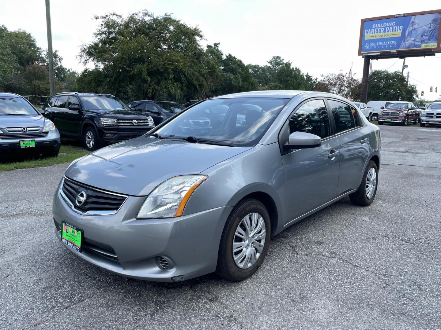 2010 SILVER NISSAN SENTRA 2.0 (3N1AB6AP9AL) with an 2.0L engine, Automatic transmission, located at 5103 Dorchester Rd., Charleston, SC, 29418-5607, (843) 767-1122, 36.245171, -115.228050 - Photo#3