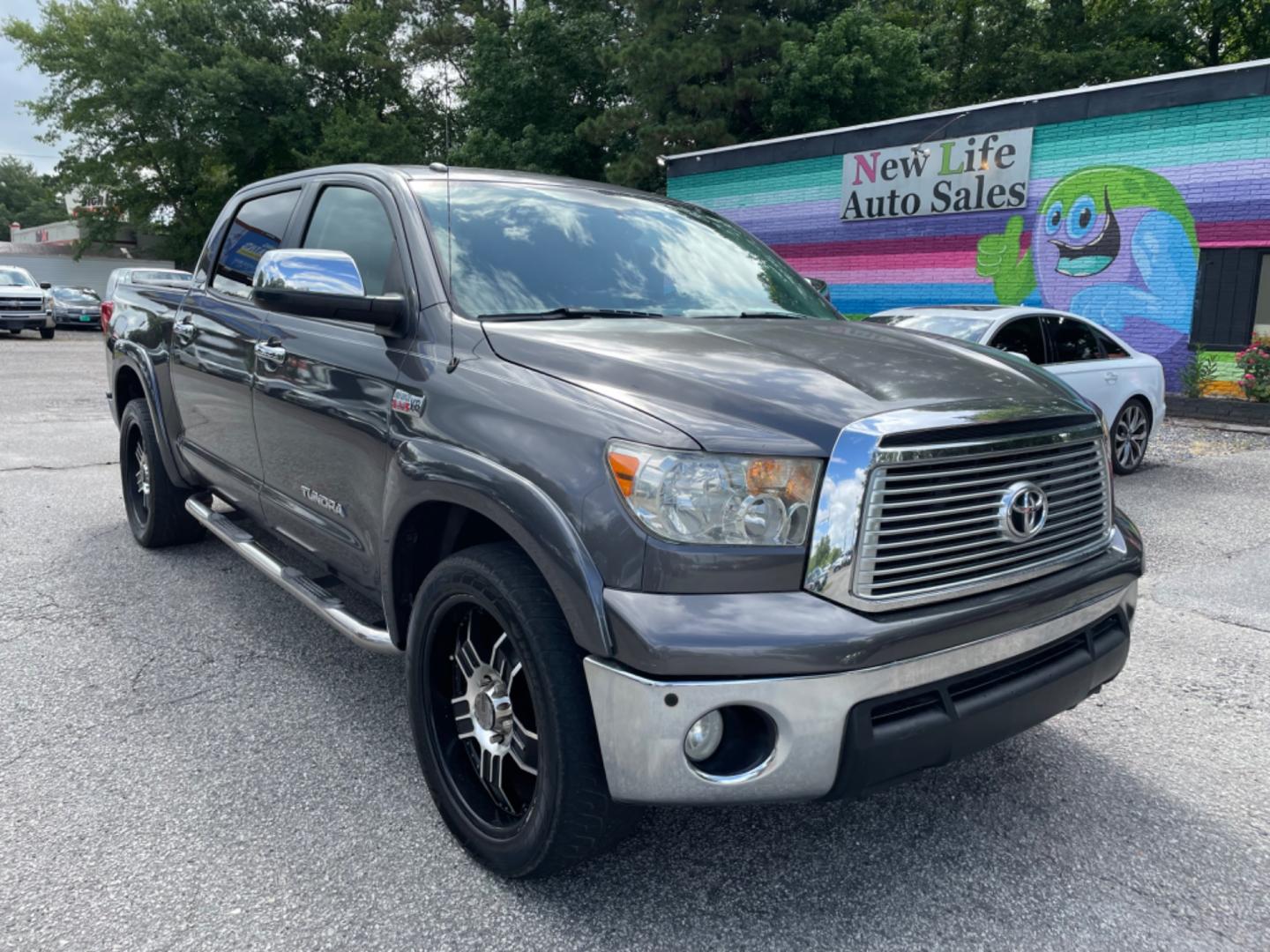 2011 GRAY TOYOTA TUNDRA LIMITED (5TFFY5F1XBX) with an 5.7L engine, Automatic transmission, located at 5103 Dorchester Rd., Charleston, SC, 29418-5607, (843) 767-1122, 36.245171, -115.228050 - Photo#0