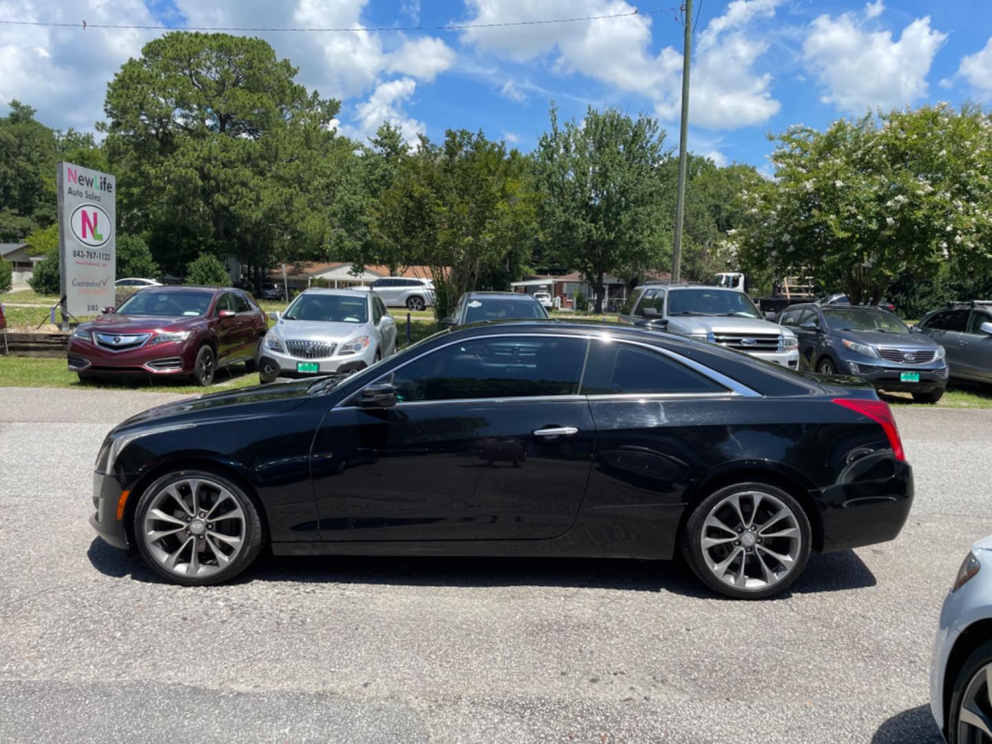 2015 BLACK CADILLAC ATS 2.0T LUXURY (1G6AH1RX0F0) with an 2.0L engine, Automatic transmission, located at 5103 Dorchester Rd., Charleston, SC, 29418-5607, (843) 767-1122, 36.245171, -115.228050 - Local Trade-in with Leather, Sunroof, Navigation, Backup Camera, Bose Stereo with Sat/AUX/Bluetooth, Voice Activation Hands-free Phone, Dual Climate Control, Power Everything (windows, locks, seats, mirrors), Memory/Heated Seats, Push Button Start, Keyless Entry, Alloy Wheels. 125k miles Located at - Photo#2