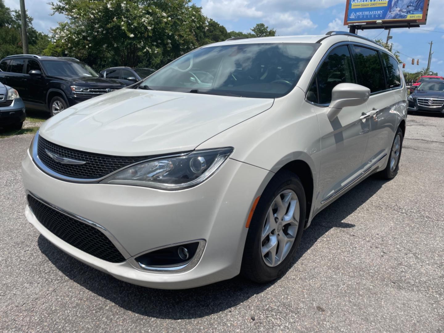 2017 WHITE CHRYSLER PACIFICA TOURING-L PLUS (2C4RC1EG5HR) with an 3.6L engine, Automatic transmission, located at 5103 Dorchester Rd., Charleston, SC, 29418-5607, (843) 767-1122, 36.245171, -115.228050 - Certified One Owner Vehicle with Leather, Navigation, Backup Camera, Sat/AUX/Bluetooth/Radio, Dual Climate Control, Power Everything (windows, locks, seats, mirrors), Heated Seats, Heated Steering Wheel, Power Sliding Doors, Power Liftgate, Rear Climate Control, Rear Heated Seats, Rear Media with DV - Photo#1