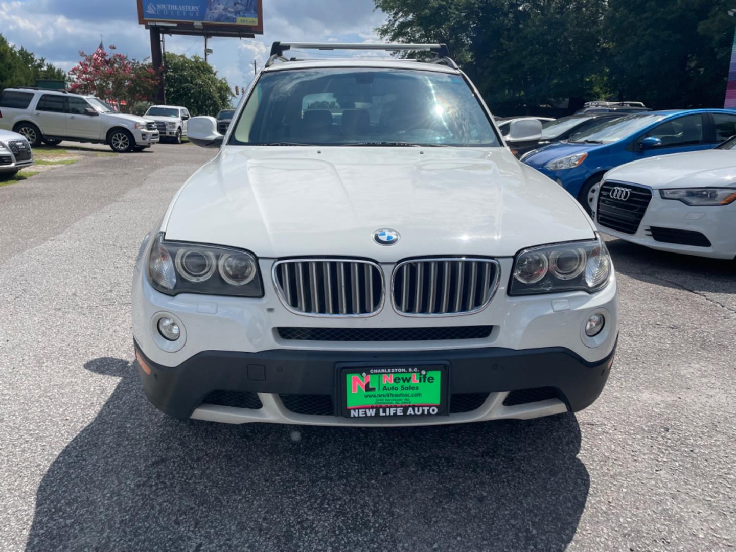 2010 WHITE BMW X3 XDRIVE30I (WBXPC9C4XAW) with an 3.0L engine, Automatic transmission, located at 5103 Dorchester Rd., Charleston, SC, 29418-5607, (843) 767-1122, 36.245171, -115.228050 - Sporty Interior with Leather, Panoramic Sunroof, CD/AM/FM, Power Everything (windows, locks, seats, mirrors), Heated Front & Rear Seats, Heated Steering Wheel, All-weather Mats, Keyless Entry, Roof Rack, Alloy Wheels. Clean CarFax (no accidents reported!) 116k miles Located at New Life Auto Sales! - Photo#1