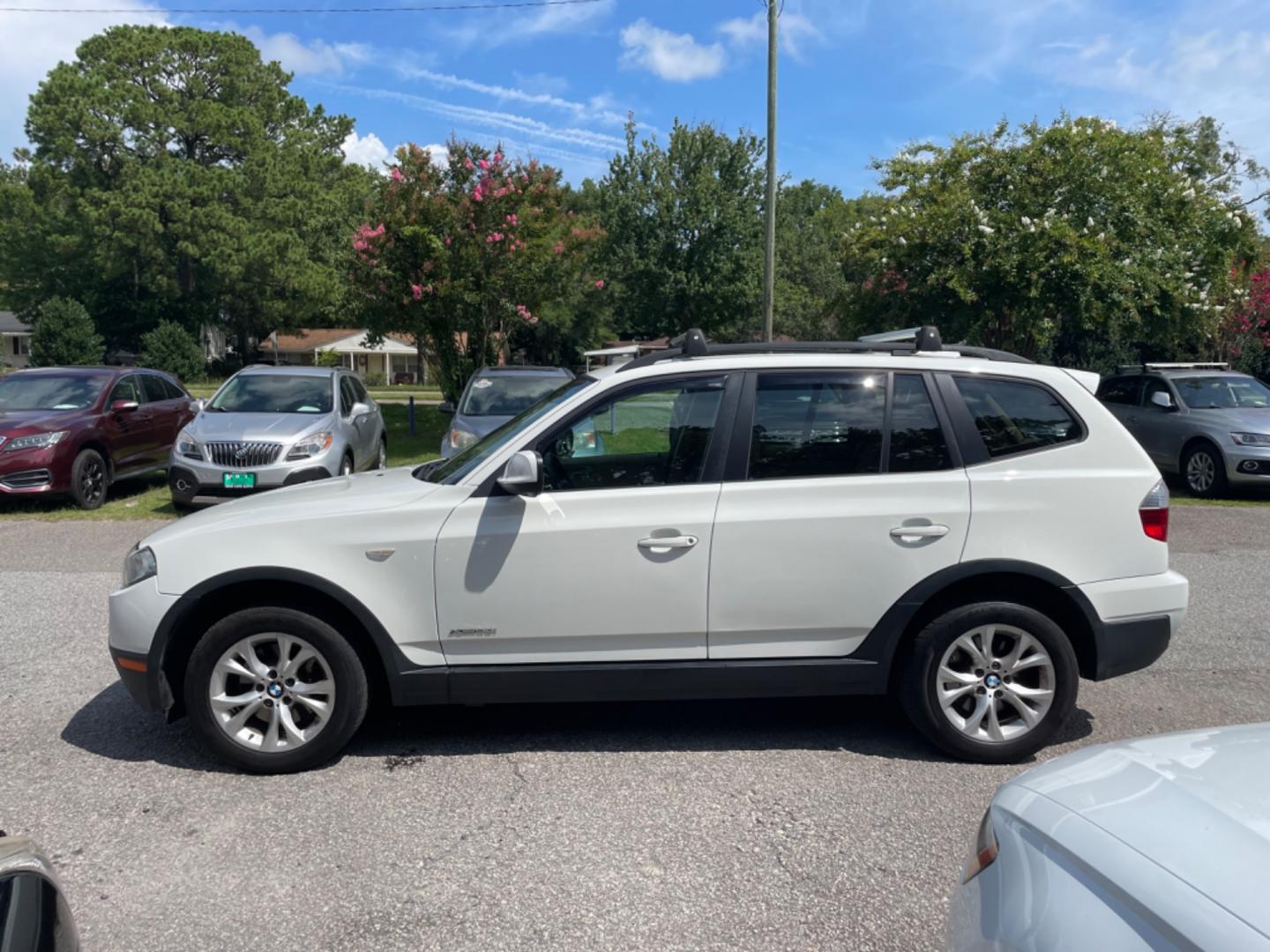 2010 WHITE BMW X3 XDRIVE30I (WBXPC9C4XAW) with an 3.0L engine, Automatic transmission, located at 5103 Dorchester Rd., Charleston, SC, 29418-5607, (843) 767-1122, 36.245171, -115.228050 - Sporty Interior with Leather, Panoramic Sunroof, CD/AM/FM, Power Everything (windows, locks, seats, mirrors), Heated Front & Rear Seats, Heated Steering Wheel, All-weather Mats, Keyless Entry, Roof Rack, Alloy Wheels. Clean CarFax (no accidents reported!) 116k miles Located at New Life Auto Sales! - Photo#3