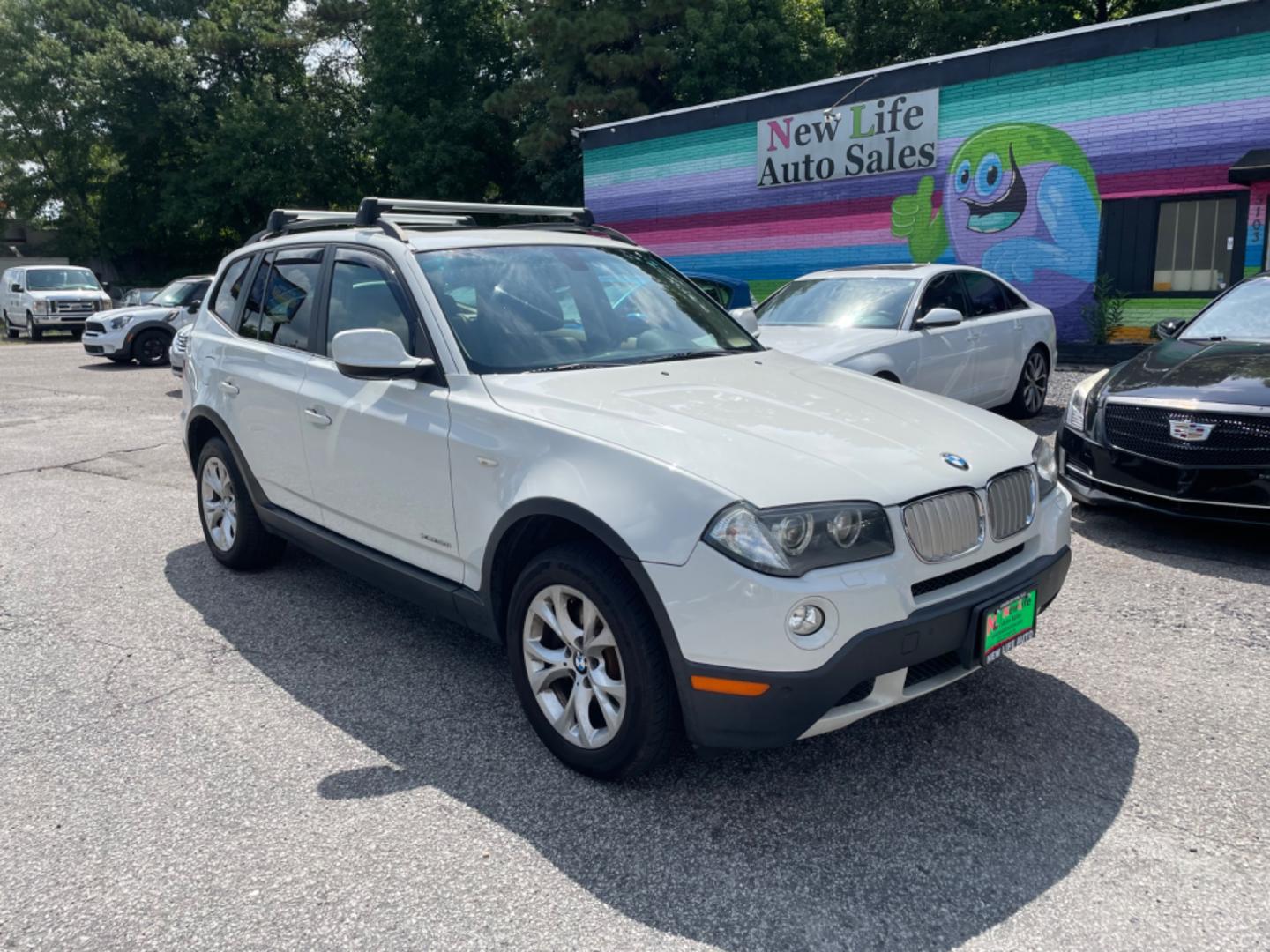 2010 WHITE BMW X3 XDRIVE30I (WBXPC9C4XAW) with an 3.0L engine, Automatic transmission, located at 5103 Dorchester Rd., Charleston, SC, 29418-5607, (843) 767-1122, 36.245171, -115.228050 - Sporty Interior with Leather, Panoramic Sunroof, CD/AM/FM, Power Everything (windows, locks, seats, mirrors), Heated Front & Rear Seats, Heated Steering Wheel, All-weather Mats, Keyless Entry, Roof Rack, Alloy Wheels. Clean CarFax (no accidents reported!) 116k miles Located at New Life Auto Sales! - Photo#0