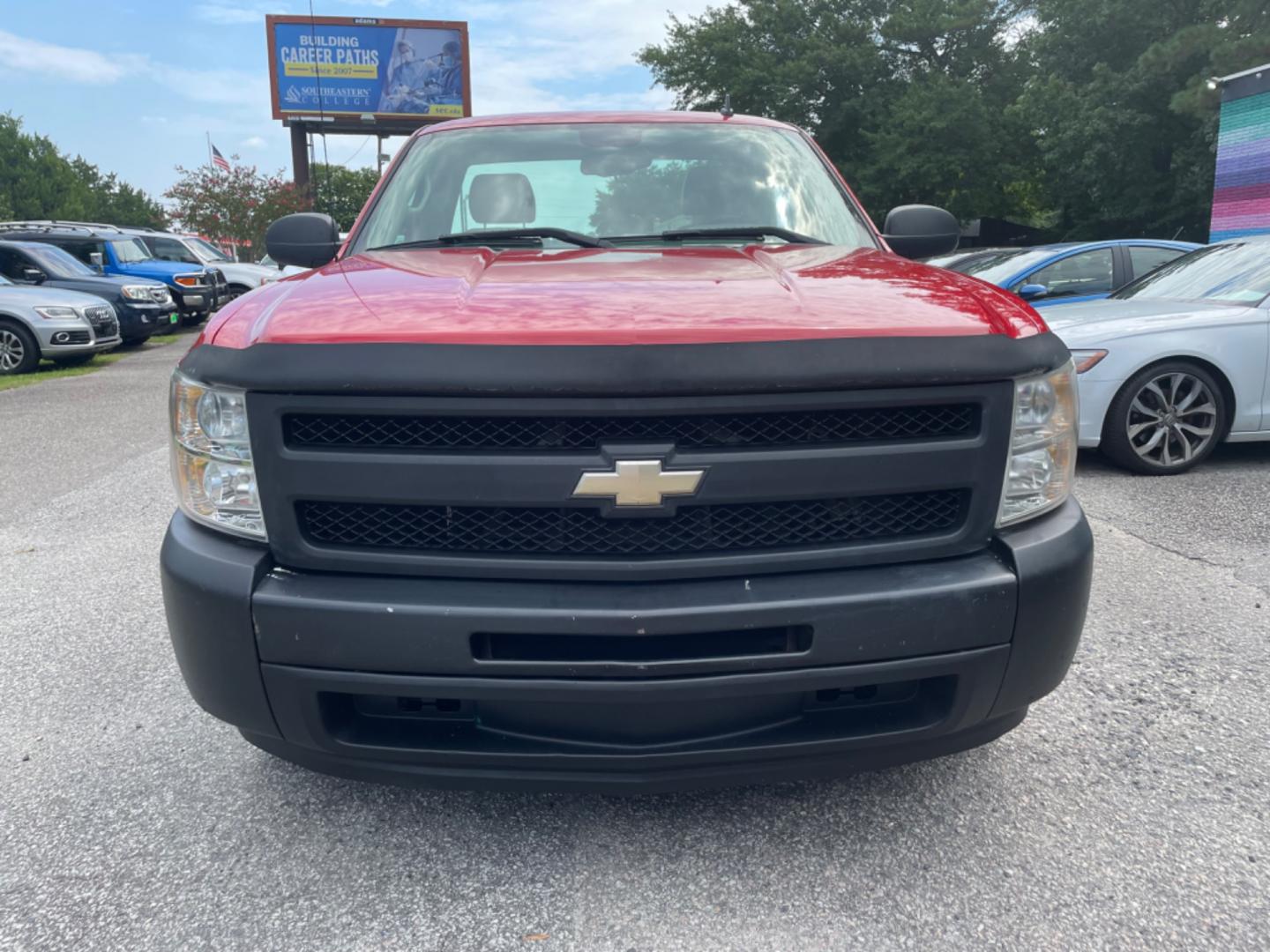 2009 RED CHEVROLET SILVERADO 1500 WORK TRUCK (1GCEC14X89Z) with an 4.3L engine, Automatic transmission, located at 5103 Dorchester Rd., Charleston, SC, 29418-5607, (843) 767-1122, 36.245171, -115.228050 - Certified One Owner Vehicle with Easy Clean Vinyl Interior, CD/AUX/USB, Running Boards, Long Bed with Bed Liner, Bed Cover, Tow Package. Local Trade-in!! 162k miles Located at New Life Auto Sales! 2023 WINNER for Post & Courier's Charleston's Choice Pre-owned Car Dealer AND 2018-2024 Top 5 Finalist - Photo#1