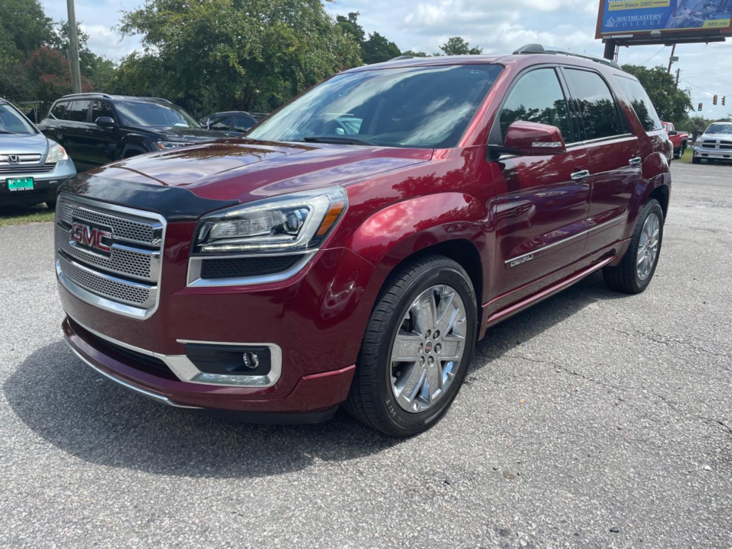 2016 RED GMC ACADIA DENALI (1GKKRTKD5GJ) with an 3.6L engine, Automatic transmission, located at 5103 Dorchester Rd., Charleston, SC, 29418-5607, (843) 767-1122, 36.245171, -115.228050 - Photo#2