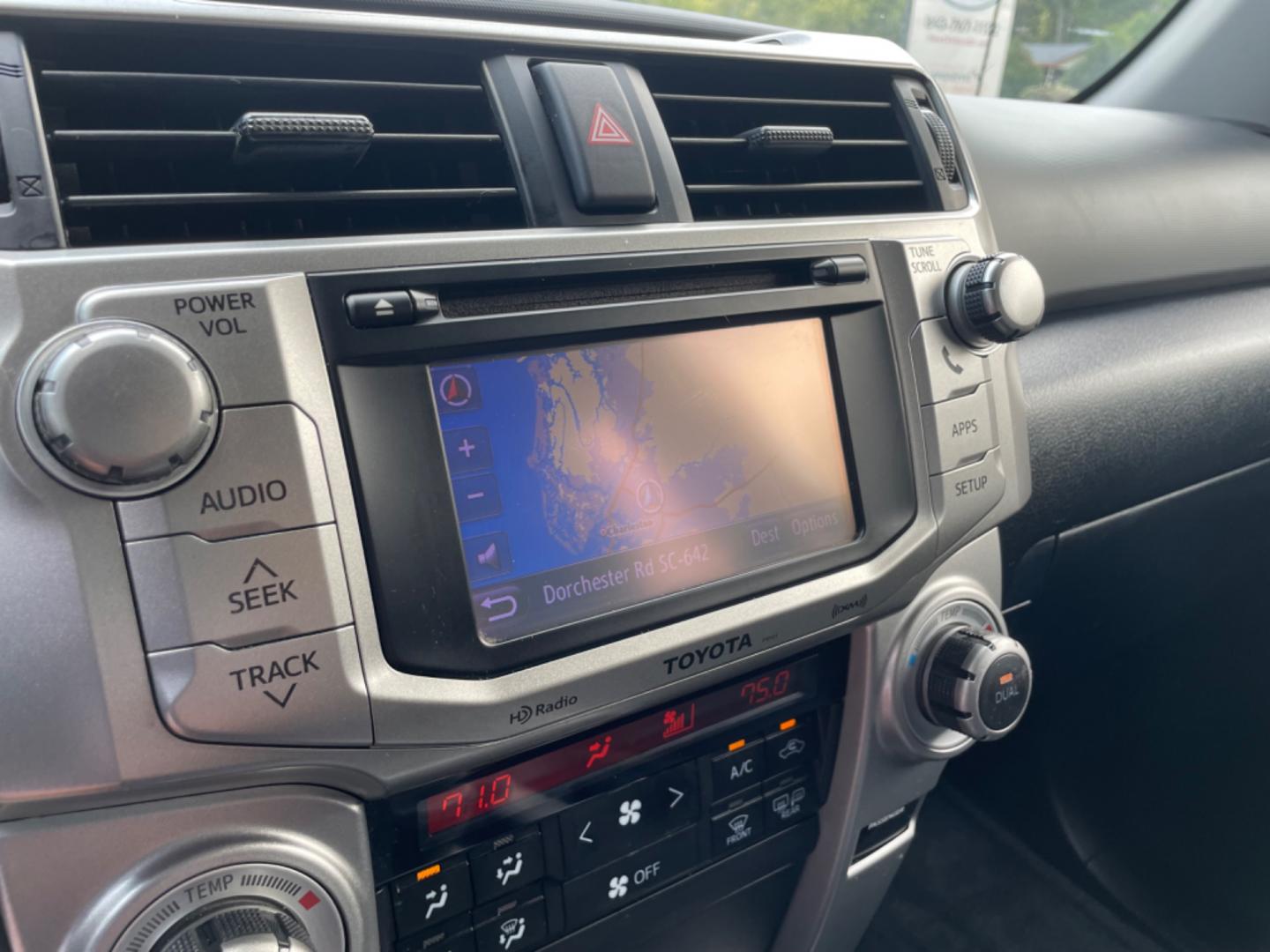 2013 GRAY TOYOTA 4RUNNER SR5 (JTEZU5JR3D5) with an 4.0L engine, Automatic transmission, located at 5103 Dorchester Rd., Charleston, SC, 29418-5607, (843) 767-1122, 36.245171, -115.228050 - Supper Clean Interior with Leather, Sunroof, Navigation, Backup Camera, CD/AUX/Sat/Bluetooth, Dual Climate Control, Power Everything (windows, locks, seats, mirrors), Heated Seats, Power Rear Slide Down Window, Cargo Power Inverter, Push Button Start, Keyless Entry, Tow Package, Alloy Wheels. Local - Photo#17