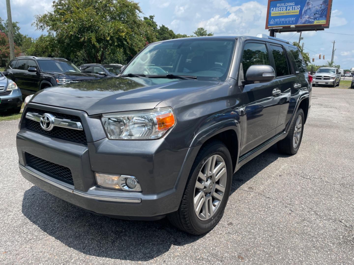 2013 GRAY TOYOTA 4RUNNER SR5 (JTEZU5JR3D5) with an 4.0L engine, Automatic transmission, located at 5103 Dorchester Rd., Charleston, SC, 29418-5607, (843) 767-1122, 36.245171, -115.228050 - Photo#2