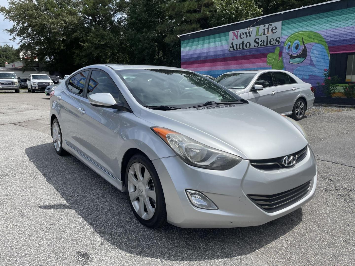 2013 SILVER HYUNDAI ELANTRA GLS (5NPDH4AE2DH) with an 1.8L engine, 6-Speed Manual transmission, located at 5103 Dorchester Rd., Charleston, SC, 29418-5607, (843) 767-1122, 36.245171, -115.228050 - Photo#0