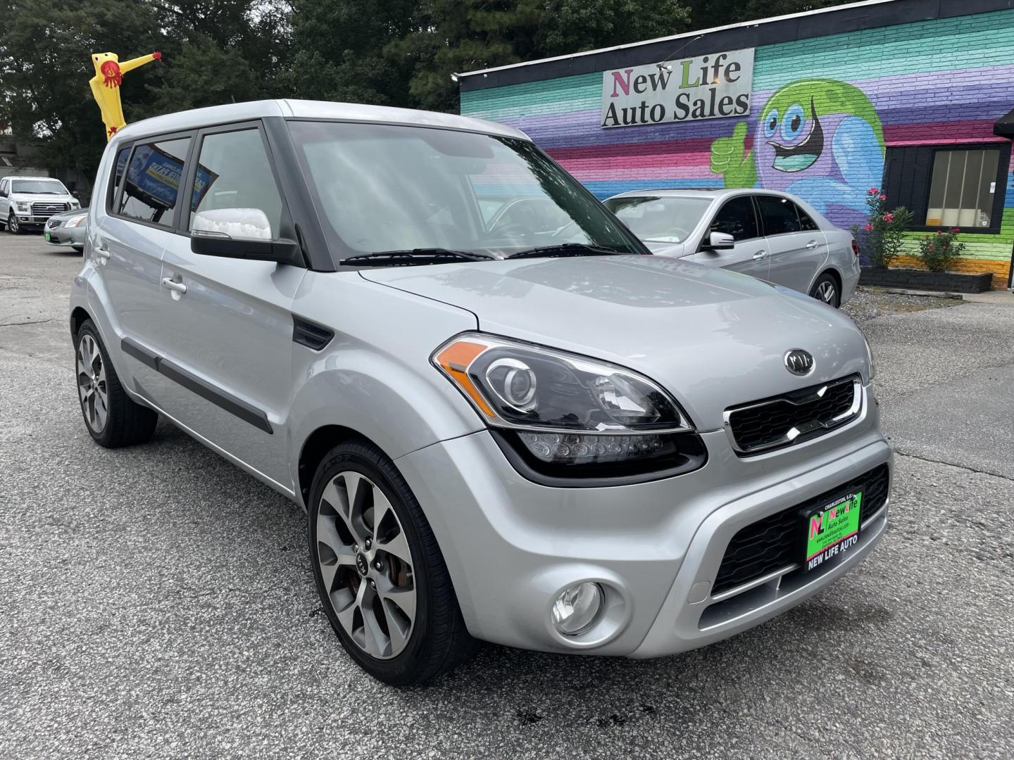 2012 SILVER KIA SOUL ! (KNDJT2A61C7) with an 2.0L engine, Automatic transmission, located at 5103 Dorchester Rd., Charleston, SC, 29418-5607, (843) 767-1122, 36.245171, -115.228050 - Leather, Sunroof, Navigation, Backup Camera, CD/AUX/Sat/Bluetooth, Sound-Reactive Mood Lighting, Power Windows, Power Locks, Power Mirrors, Heated Seats, Push Button Start, Keyless Entry, Alloy Wheels. 131k miles Located at New Life Auto Sales! 2023 WINNER for Post & Courier's Charleston's Choice - Photo#0