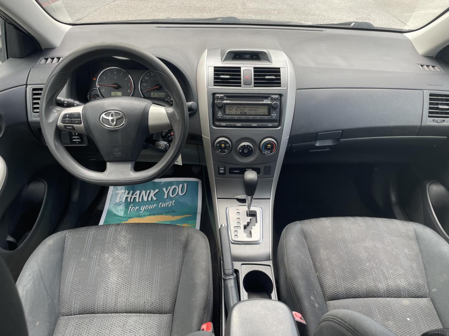 2012 GRAY TOYOTA COROLLA S (5YFBU4EE2CP) with an 1.8L engine, Automatic transmission, located at 5103 Dorchester Rd., Charleston, SC, 29418-5607, (843) 767-1122, 36.245171, -115.228050 - Photo#14