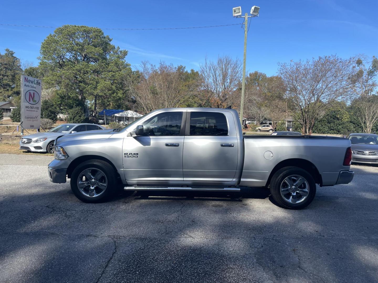 2014 SILVER RAM 1500 BIG HORN (1C6RR6TT3ES) with an 5.7L engine, Automatic transmission, located at 5103 Dorchester Rd., Charleston, SC, 29418-5607, (843) 767-1122, 36.245171, -115.228050 - Photo#2